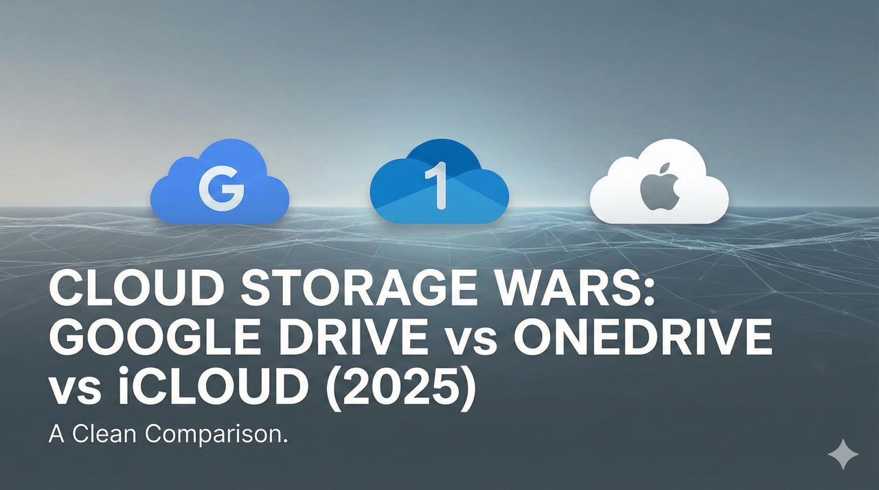 Cloud Storage Wars Google Drive vs OneDrive vs iCloud (2025)