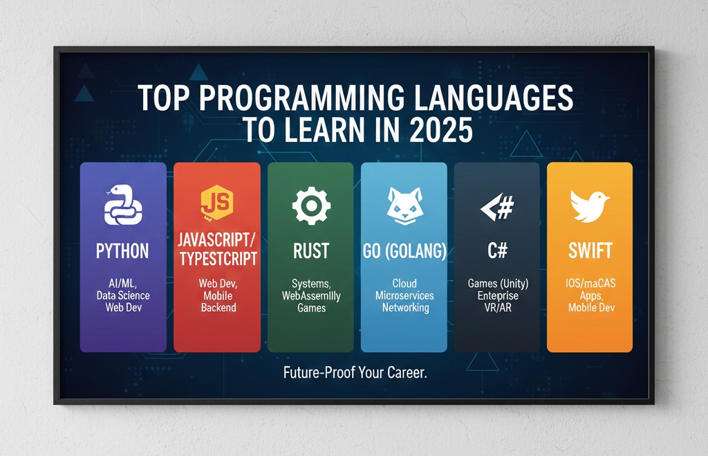Top Programming Languages to Learn in 2025